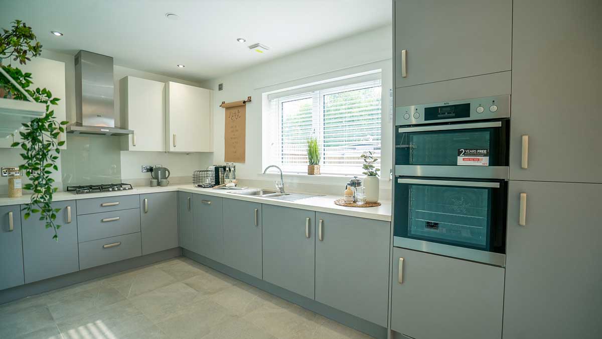 Leasowes Farm show home kitchen.