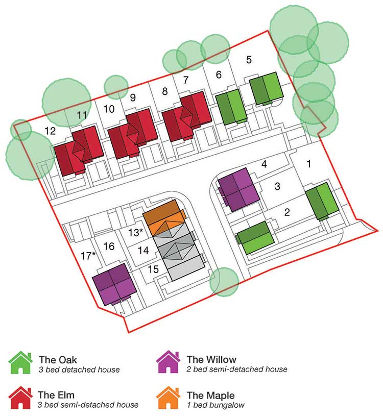 The Glade site plan