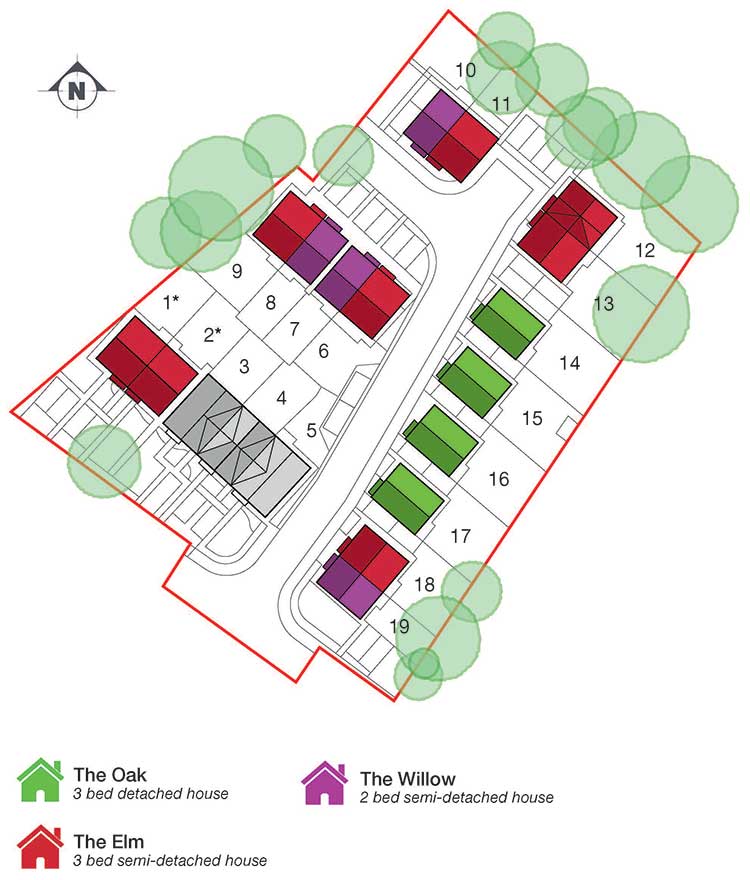 The Vicarage site plan